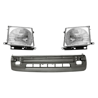 Replace® - 3-Piece Kit (Driver and Passenger Side Headlights, Front Bumper Cover) (Standard Line)
