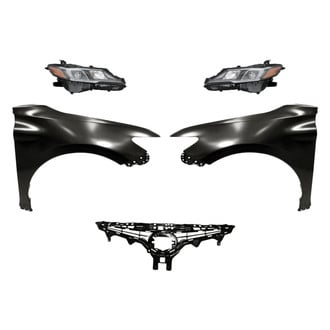 Replace® - 5-Piece Kit (Driver and Passenger Side Headlights, Grille, Driver and Passenger Side Fenders) (Standard Line)