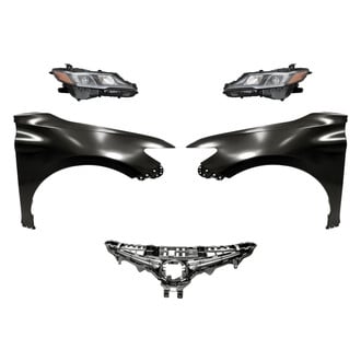 Replace® - 5-Piece Kit (Driver and Passenger Side Headlights, Upper Grille, Driver and Passenger Side Fenders) (Standard Line)