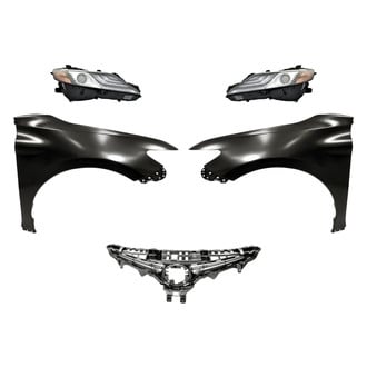 Replace® - 5-Piece Kit (Driver and Passenger Side Headlights, Upper Grille, Driver and Passenger Side Fenders) (Standard Line)