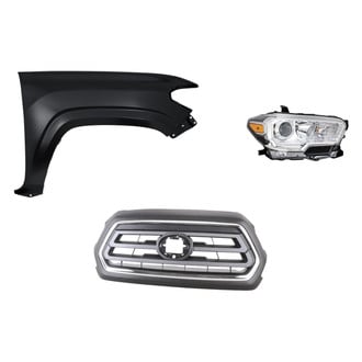 Replace® - 3-Piece Kit (Passenger Side Headlight, Grille, Front Passenger Side Fender) (Standard Line)