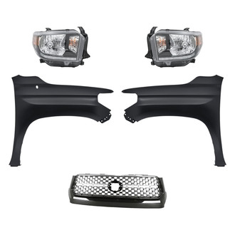 Replace® - 5-Piece Kit (Driver and Passenger Side Headlights, Grille, Driver and Passenger Side Fenders) (Standard Line)