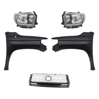 Replace® - 5-Piece Kit (Driver and Passenger Side Headlights, Grille, Driver and Passenger Side Fenders) (Standard Line)