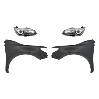 Replace® - 4-Piece Kit (Driver and Passenger Side Headlights, Driver and Passenger Side Fenders) (Standard Line)