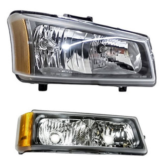 Replace® - 2-Piece Kit (Passenger Side Headlight, Passenger Side Turn Signal/Parking Light) (Standard Line)