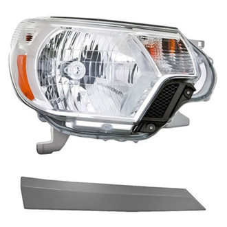 Replace® - 2-Piece Kit (Passenger Side Headlight, Passenger Side Headlight Trim) (Standard Line)