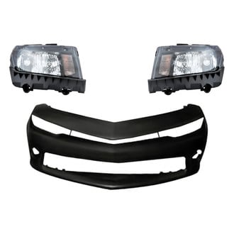Replace® - 3-Piece Kit (Driver and Passenger Side Headlights, Front Bumper Cover) (CAPA Certified)