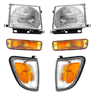 Replace® - 6-Piece Kit (Driver and Passenger Side Headlights, Driver and Passenger Side Turn Signal/Corner Lights, Driver and Passenger Side Turn Signal/Parking Lights) (Standard Line)