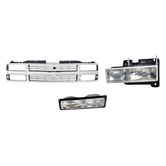 Replace® - 3-Piece Kit (Driver Side Headlight, Grille, Driver Side Turn Signal/Parking Light) (Standard Line)