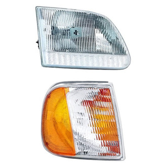 Replace® - 2-Piece Kit (Passenger Side Headlight, Passenger Side Turn Signal/Corner Light)
