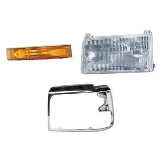 Replace® - 3-Piece Kit (Driver Side Headlight, Driver Side Headlight Bezel, Driver Side Turn Signal/Parking Light) (Standard Line)