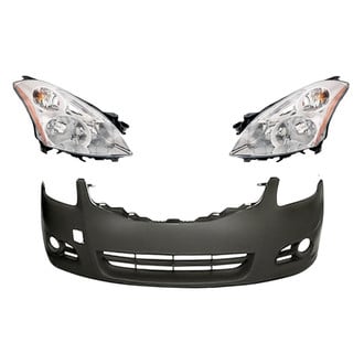 Replace® - 3-Piece Kit (Driver and Passenger Side Headlights, Front Bumper Cover) (Standard Line)