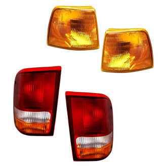 Replace® - Driver and Passenger Side Replacement 4-Piece Kit (Driver and Passenger Side Tail Lights, Driver and Passenger Side Turn Signal/Corner Lights) (Standard Line)