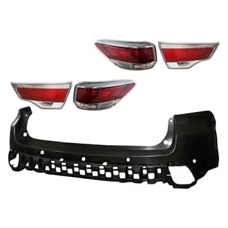 Replace® - Driver and Passenger Side Replacement 5-Piece Kit (Driver and Passenger Side Inner Tail Lights, Driver and Passenger Side Outer Tail Lights, Rear Upper Bumper Cover) (CAPA Certified)