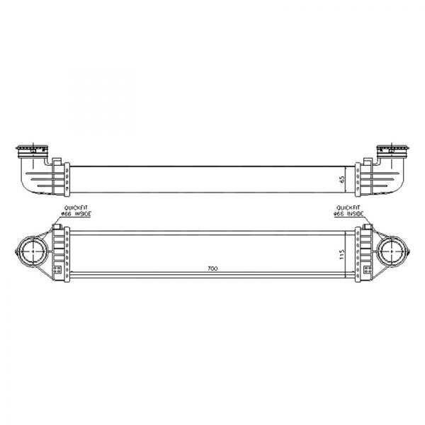 Replace® - Driver Side Intercooler