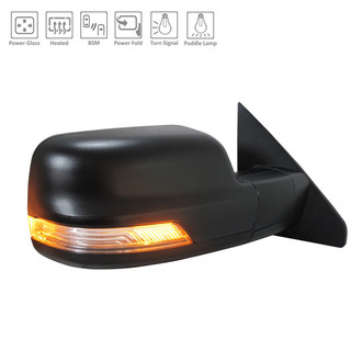 Replace® - Passenger Side Power View Mirror (Heated, Foldaway) (Standard Line)