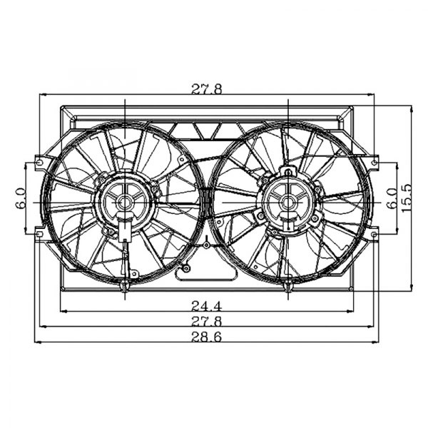 Replace® - Radiator Fan Assembly