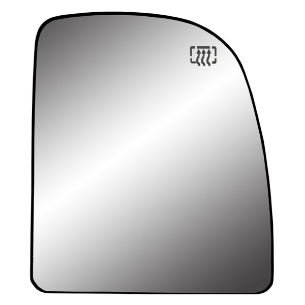 Replace® - Passenger Side Power Towing Mirror Glass with Backing Plate