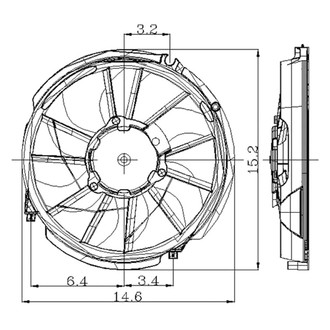 Replace® - Driver Side Radiator Fan Assembly
