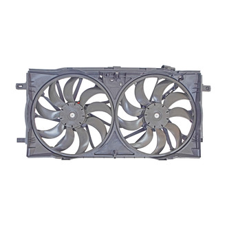 Replace® - Radiator and Condenser Fan Assembly with Two Fans