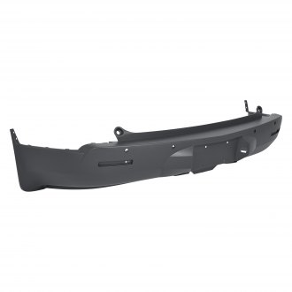 Rear Bumper Cover Compatible with CHEVROLET TRAVERSE 2009-2012 Textured with Object Sensor Holes with Single Exhaust Hole 
