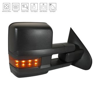 Replace® - Passenger Side Power View Mirror (Heated, Foldaway) (Standard Line)