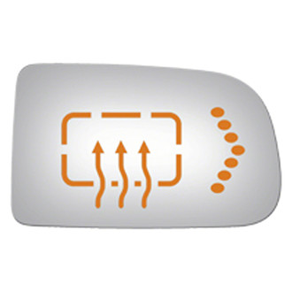 Replace® - Passenger Side Mirror Glass (Heated) (Standard Line)