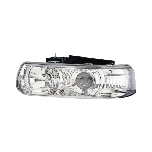 Replace® - Driver and Passenger Side Chrome Projector Headlights