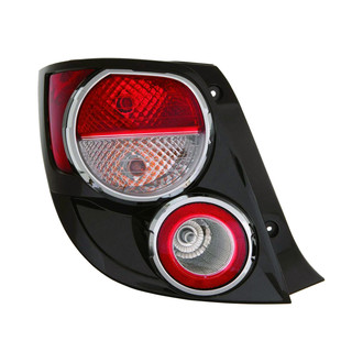 Replace® - Black Factory Tail Lights