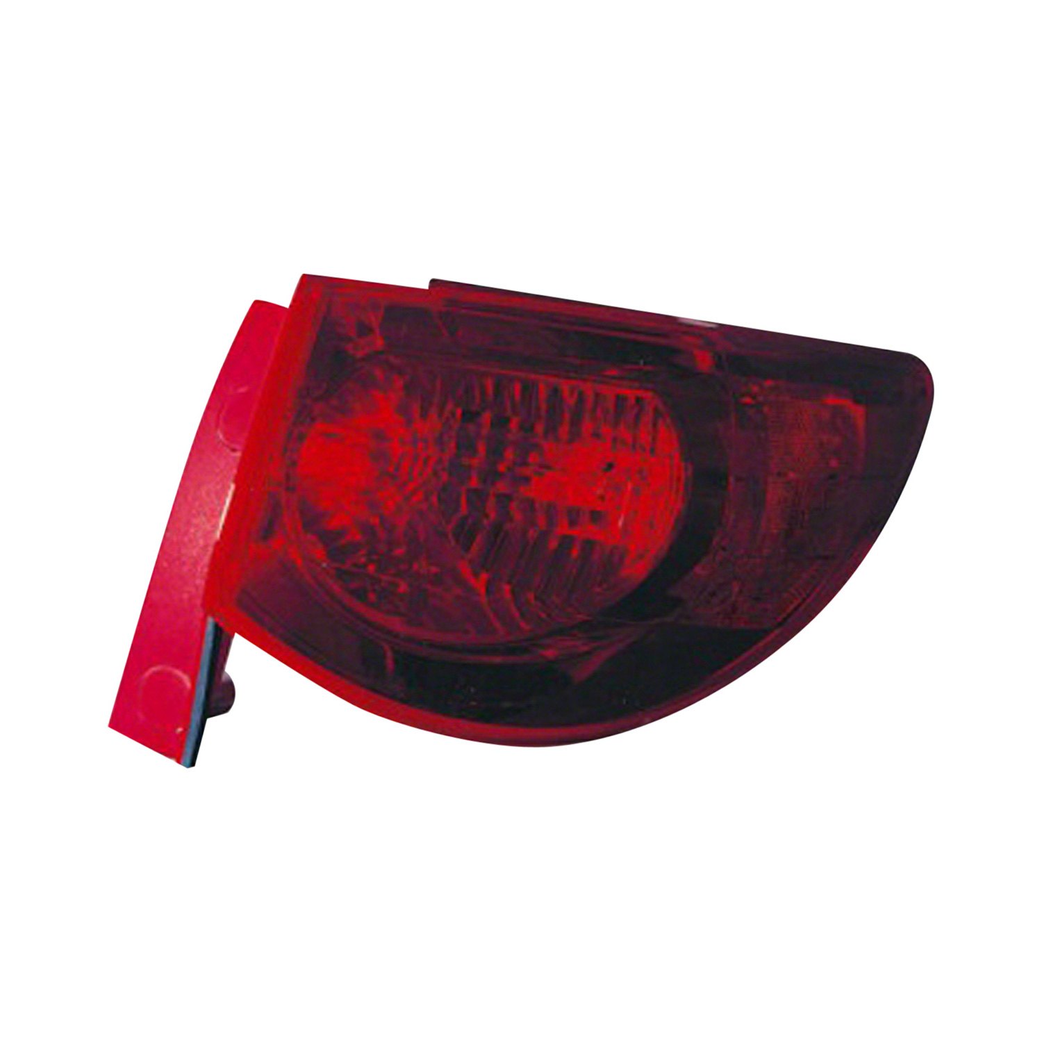 Tail Light Assembly Compatible with 2009-2012 Chevrolet Traverse Outer Red Lens Passenger Side 