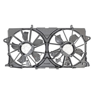 Replace® - Radiator and Condenser Fan Assembly with Two Fans