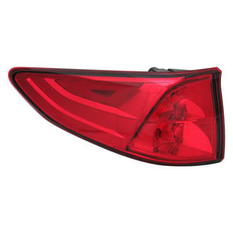 Replace® - Black Fiber Optic Tail Lights