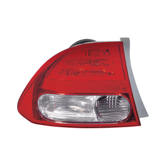Replace® - Driver Side Outer Replacement Tail Light Lens and Housing (CAPA Certified)