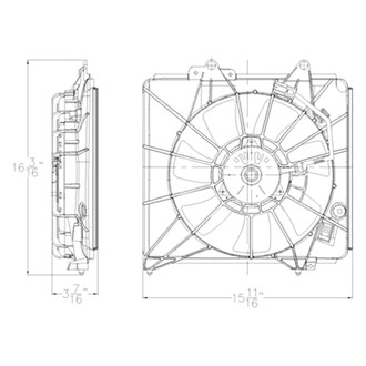 Replace® - A/C Condenser Fan Assembly