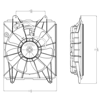 Replace® - A/C Condenser Fan Assembly