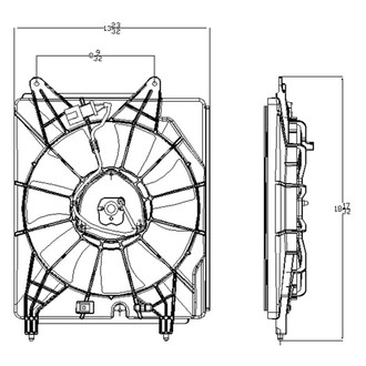 Replace® - A/C Condenser Fan Assembly