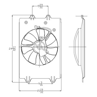 Replace® - A/C Condenser Fan Assembly