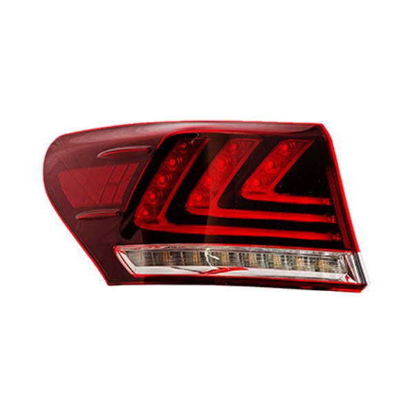 Replace® - Driver Side Outer Replacement Tail Light Lens and Housing (Brand New OE), Lexus LS