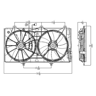 Replace® - Radiator Fan Assembly