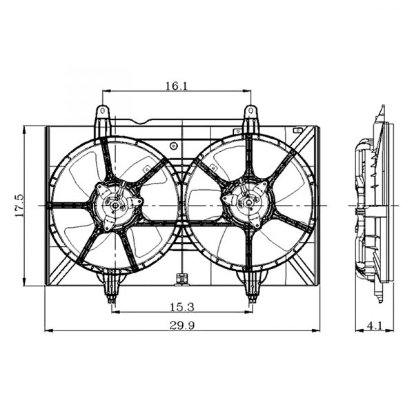 Replace® - Radiator Fan Assembly