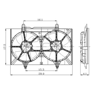 Replace® - Radiator Fan Assembly