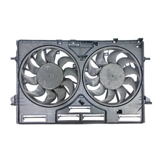 Replace® - Radiator and Condenser Fan Assembly with Two Fans