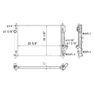 Replace® - Engine Coolant Radiator