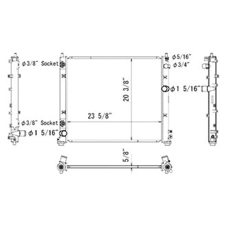 Replace® - Engine Coolant Radiator