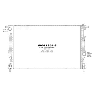 Replace® - Engine Coolant Radiator