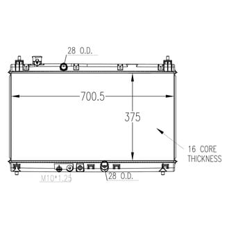 Replace® - Engine Coolant Radiator
