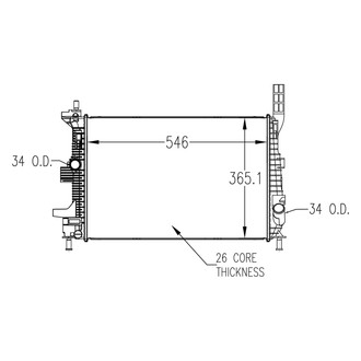 Replace® - Engine Coolant Radiator