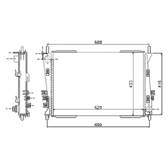 Replace® - Engine Coolant Radiator