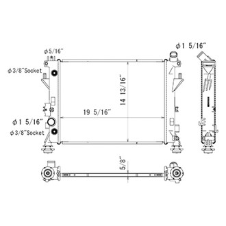 Replace® - Engine Coolant Radiator