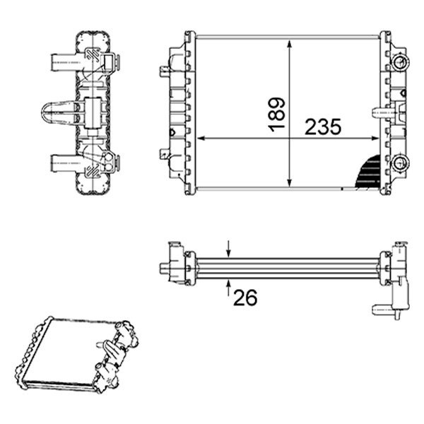 Replace® - Engine Coolant Radiator